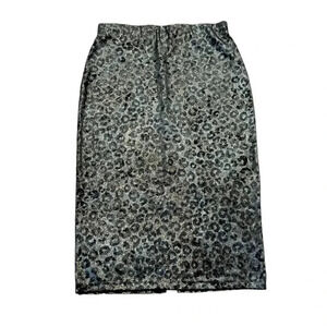 Lush Cheetah Print Shimmer Pencil Skirt M